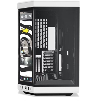 HYTE Y70 Touch Infinite táp nélküli ablakos Mid Tower számítógépház fehér-fekete