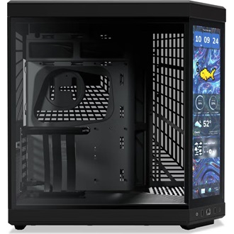 HYTE Y70 Touch Infinite táp nélküli ablakos Mid Tower számítógépház fekete (Bontott!)