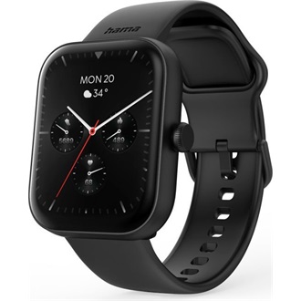Hama 00178614 "Smartwatch 5000" fekete szögletes okosóra