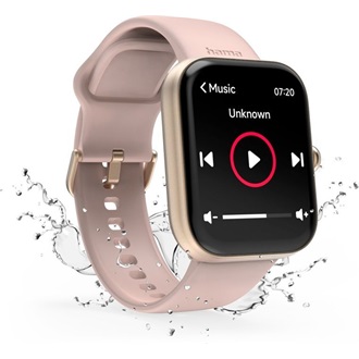 Hama 00178615 "Smartwatch 5000" rózsaarany szögletes okosóra