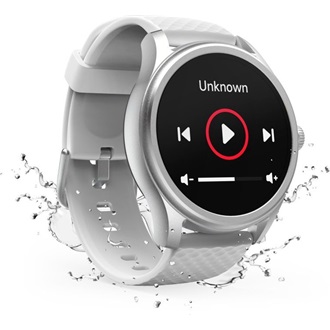 Hama 00178617 "Smartwatch 5010" ezüst kerek okosóra