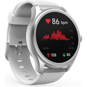 Hama 00178617 "Smartwatch 5010" ezüst kerek okosóra