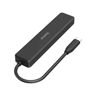 Hama 200117 5-in-1 5-port USB-C dokkoló fekete
