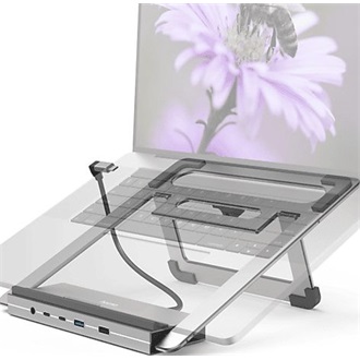 Hama 200139 12-in-1 12-port 100W USB-C dokkoló szürke