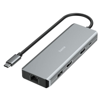 Hama 200142 9-in-1 9-port USB-C dokkoló szürke