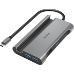 Hama 200143 7-in-1 7-port 100W USB-C dokkoló szürke