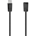 Hama USB-A 2.0 -> USB-A 2.0 M/F adatkábel hosszabbító 0.75m fekete