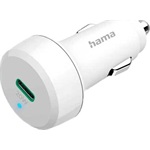 Hama 201611 20W univerzális autós töltő adapter fehér (+1m USB-C - Lightning kábel)