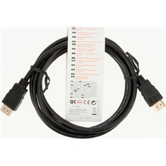 Hama HDMI 2.0 Ethernet -> HDMI 2.0 Ethernet M/M video kábel 1.5m fekete