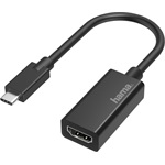 Hama USB-C / Thunderbolt -> HDMI 1.4 M/F adapter 0.15m fekete