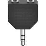Hama Jack stereo 3,5mm (3pin) -> 2db Jack stereo 3,5mm (3pin) M/F adapter fekete
