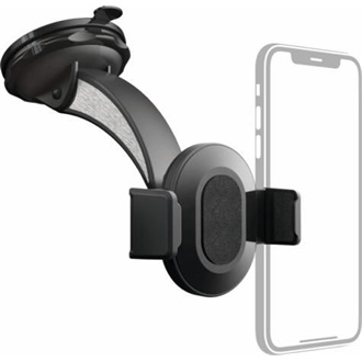 Hama Essential 5,5-8,5cm telefon autós tartó szélvédőre fekete