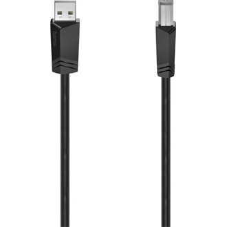 Hama USB-A 2.0 -> USB-B 2.0 M/M adatkábel 1.5m fekete