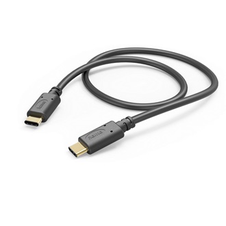 Hama USB-C -> USB-C M/M adatkábel 1m fekete