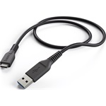 Hama USB-C -> USB-A 2.0 M/M adatkábel 1m fekete