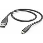 Hama USB-C -> USB-A 2.0 M/M adatkábel 1.5m fekete