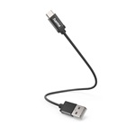 Hama USB-C -> USB-A 2.0 M/M adatkábel 0.2m fekete