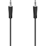 Hama Jack stereo 3,5mm (3pin) -> Jack stereo 3,5mm (3pin) M/M audio kábel 5m fekete