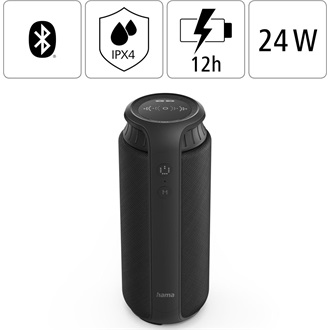 Hama Pipe 2.0 2000mAh IPX4 1.0 hangszóró fekete