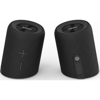 Hama Twin 2.0 3000mAh IPX7 vízálló 2.0 hangszóró fekete