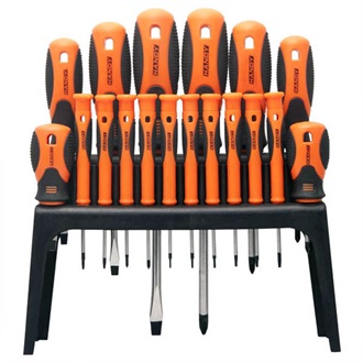 Handy Tools 18db-os csavarhúzókészlet fekete-narancssárga