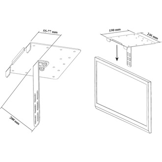 Harmantrade DVD04 mini SetTopBox DVD kiegészítő tartó fekete