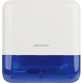 HikVision AX Pro Wireless External Sounder (868MHz) Wi-Fi riasztó sziréna fehér-kék