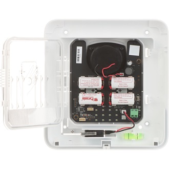 HikVision AX Pro Wireless External Sounder (868MHz) Wi-Fi riasztó sziréna fehér-kék