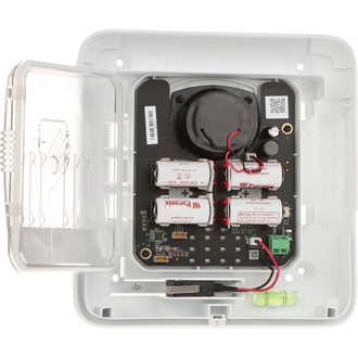 HikVision AX Pro Wireless External Sounder (868MHz) Wi-Fi riasztó sziréna fehér-narancssárga