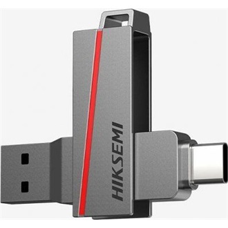 Hikvision 256GB HIKSEMI Dual Slim USB-A/C 3.2 Gen1 pendrive BOX ezüst