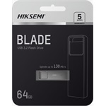 Hikvision 64GB HIKSEMI E301 Blade vízálló USB-A 3.2 Gen1 pendrive BOX szürke