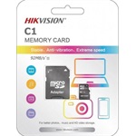 Hikvision 64GB HIKSEMI NEO (+adapter) UHS-1 Class10 microSDXC memóriakártya BOX szürke