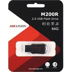 Hikvision 64GB HIKSEMI RNB M200R USB-A 2.0 pendrive BOX fekete-piros