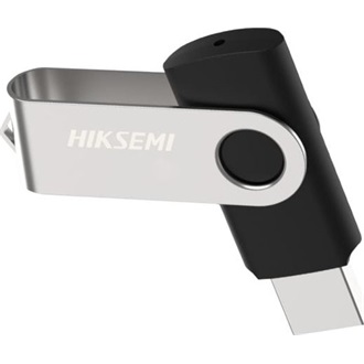 Hikvision 64GB HIKSEMI ROTARY M200S USB-A 2.0 pendrive BOX ezüst-fekete