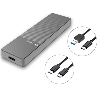 Hikvision HIKSEMI MD202 M.2 2280 PCIe NVMe / SATA3 USB3.2 Gen2×1 C külső ház szürke