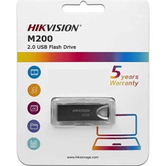 Hikvision 8GB HIKSEMI M200 USB 2.0 pendrive BOX ezüst