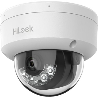 Hikvision HiLook IP dómkamera - IPC-D140HA-LU (4MP, 2,8mm, kültéri, H265+, IP67, IK10, IR30m, ICR, DWDR, PoE)