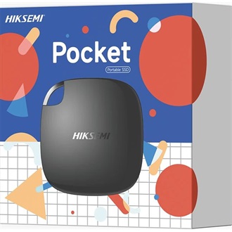 Hikvision HIKSEMI T100 Pocket 1TB USB-C 3.2 Gen1 külső SSD fekete