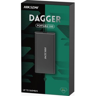 Hikvision HIKSEMI T200N Dagger 2TB USB-C 3.2 Gen1 külső SSD fekete