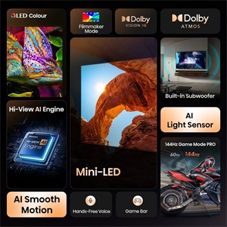 Hisense 50U7Q 50" ULED MiniLED smart TV