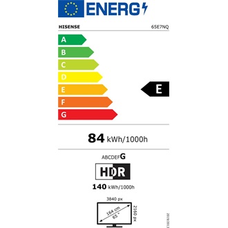 Hisense 65E7NQ 65" QLED smart TV