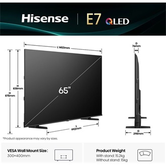 Hisense 65E7Q 65" QLED smart TV
