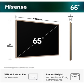 Hisense 65S7S Canvas 65" QLED smart TV
