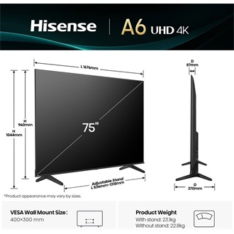 Hisense 75A6Q 75" LED smart TV