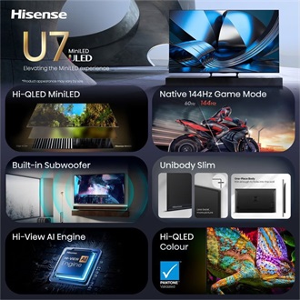Hisense 75U7SE 75" ULED MiniLED smart TV