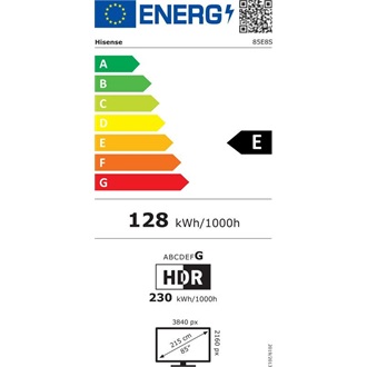 Hisense 85E8S 85" ULED MiniLED smart TV