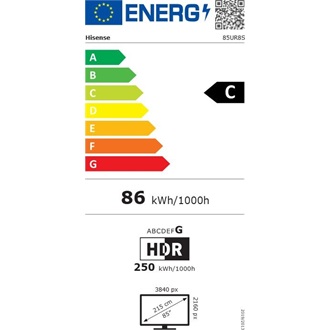 Hisense 85UR8S 85" IPS MiniLED smart TV