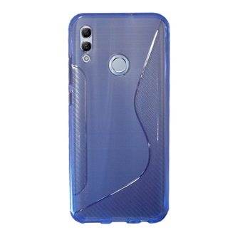 Honor 10 Lite Gigapack Szilikon telefonvédő S-line, karbon minta, VILÁGOSKÉK