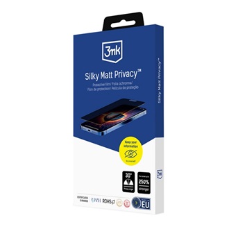 Honor 200 3MK SILKY MATT PRIVACY képernyővédő fólia matt, betekintés védelem, ÁTLÁTSZÓ