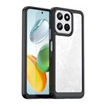 Honor 200 Smart GIGAPACK Szilikon telefonvédő ütésállóság, átlátszó hátlap, FEKETE